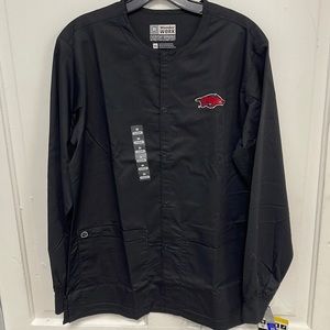 Wonderwink Black Razorback Scrub Jacket